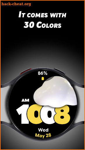 Pixel Weather Pro - Watch face screenshot