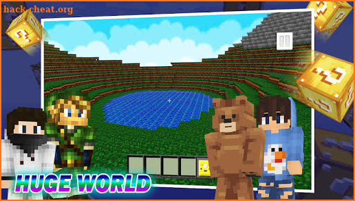 Pixel World,Lucky Block Race + Skins for Minecraft screenshot