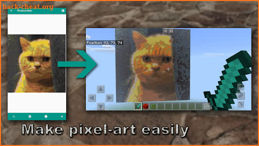 Pixelart builder for Minecraft screenshot