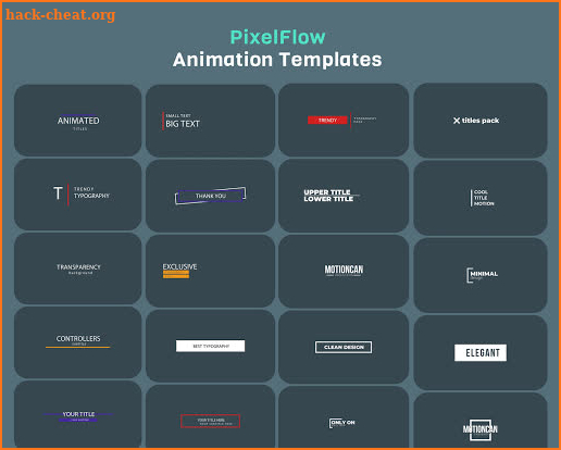 PixelFlow - Intro maker and text animator screenshot