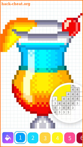 Pixelz - Color by Number Pixel Art Coloring Book screenshot