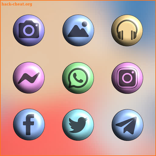 Pixly Material 3D - Icon Pack screenshot
