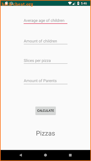 Pizza Calculator screenshot