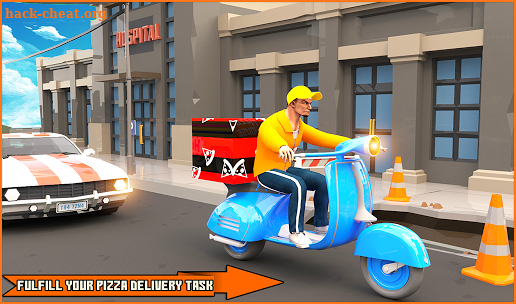 Pizza Delivery Boy: City Driving Simulator screenshot