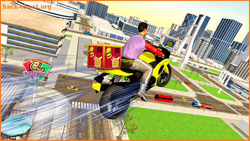 Pizza Delivery Game-Bike Games screenshot