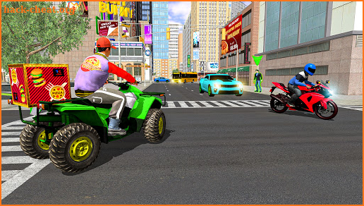 Pizza Delivery Game-Bike Games screenshot