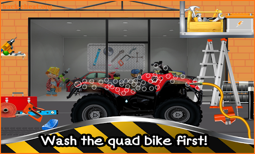 Pizza Delivery Quad Bike Repair: Repairing Games screenshot