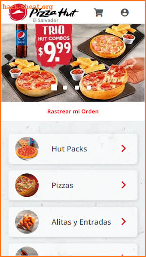 Pizza Hut El Salvador screenshot