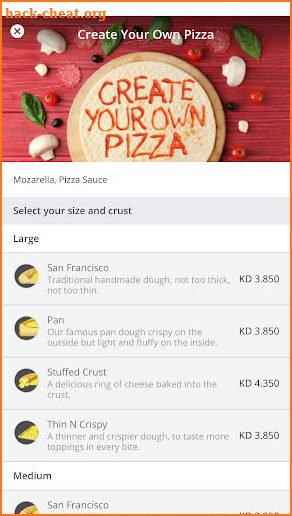 Pizza Hut Kuwait screenshot