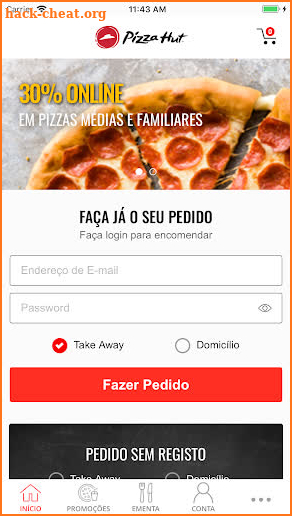 Pizza Hut Portugal screenshot