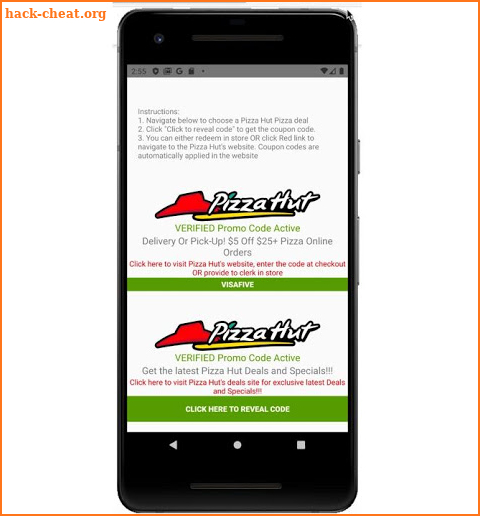 Pizza Hut Restaurants Coupons Deals screenshot