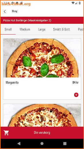 Pizza Hut Sverige screenshot