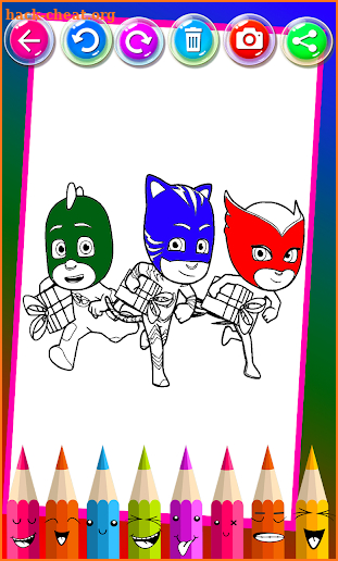 PJ Coloring Hero Masks - Drawing Book For Kids screenshot