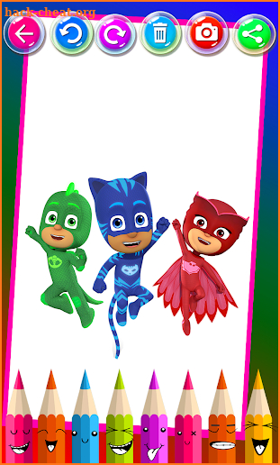 PJ Coloring Hero Masks - Drawing Book For Kids screenshot