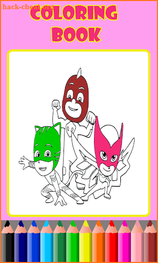 Pj Coloring Hero Masks -Painting Book For Children screenshot