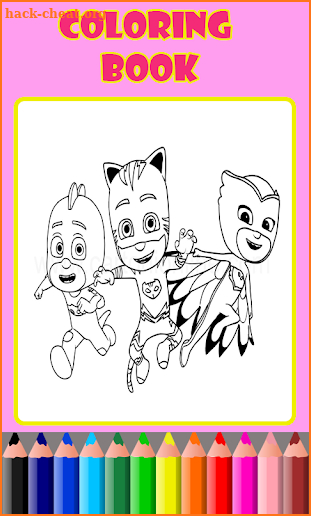 Pj Coloring Hero Masks -Painting Book For Children screenshot