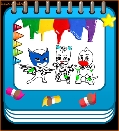 PJ Mask  Coloring Book Game for kids screenshot