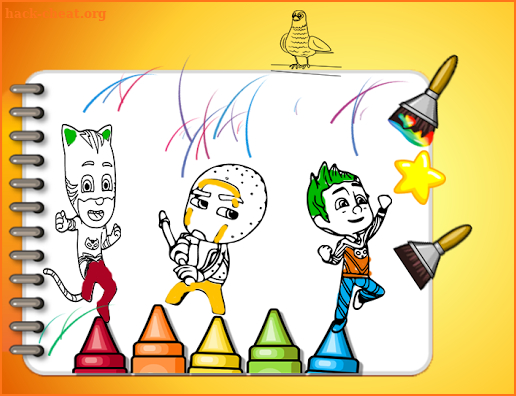 PJ Mask  Coloring Book Game for kids screenshot