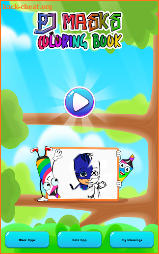 PJ-Masks Coloring book game screenshot