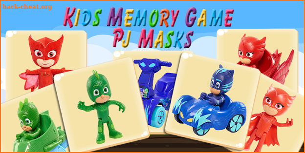 Pj memory game masks - memory match for kids screenshot