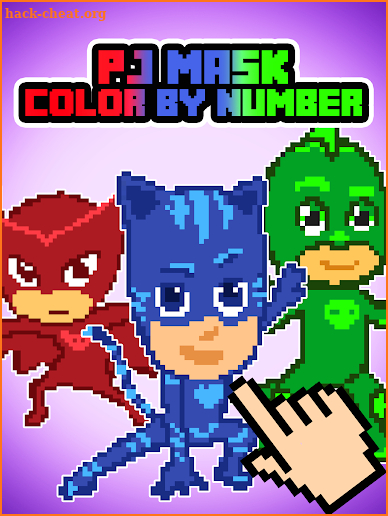 PJ Pixel Hero Masks - Color by Number screenshot