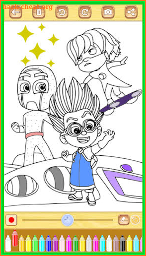 PJ Super Masks Heroes Coloring Book screenshot