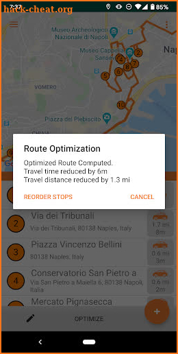 PlaceMaker Route Planner screenshot