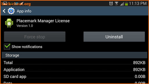 Placemark Manager License screenshot