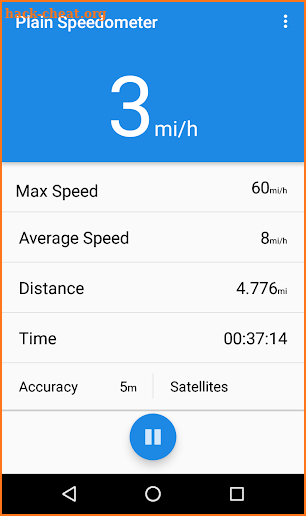 Plain Speedometer (Simple & Easy-To-Use Odometer) screenshot