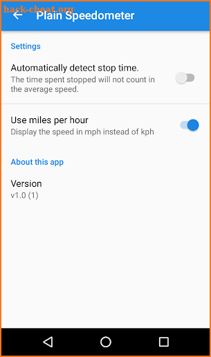 Plain Speedometer (Simple & Easy-To-Use Odometer) screenshot