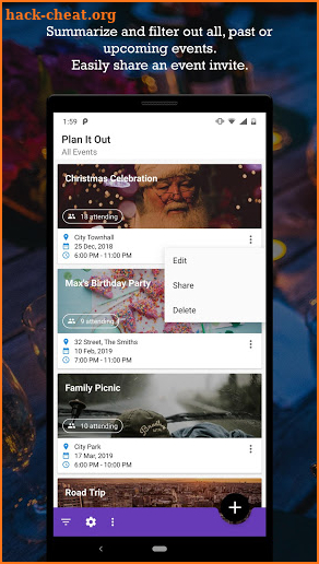 Plan It Out - Event Planner screenshot