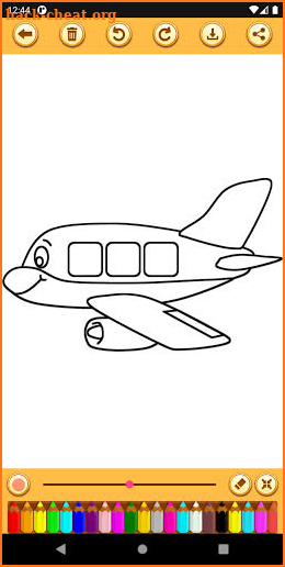 Plane Coloring Book screenshot