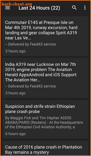 Plane Crash News screenshot