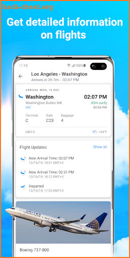 Planes Live - Flight Status Tracker & Radar screenshot