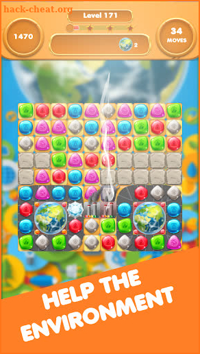 Planet Rescue - Gems Match 3 Sliding Puzzle screenshot