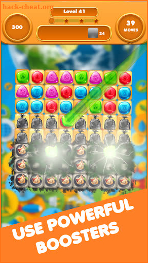 Planet Rescue - Gems Match 3 Sliding Puzzle screenshot