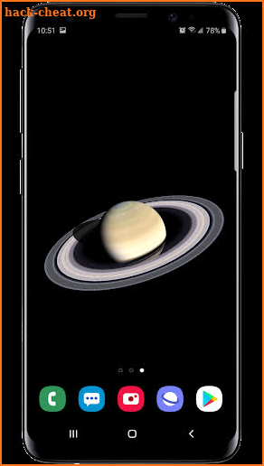 Planet Saturn 3D Live Wallpaper screenshot