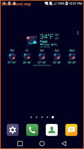 Planet Weather Icons Set Theme for Chronus screenshot