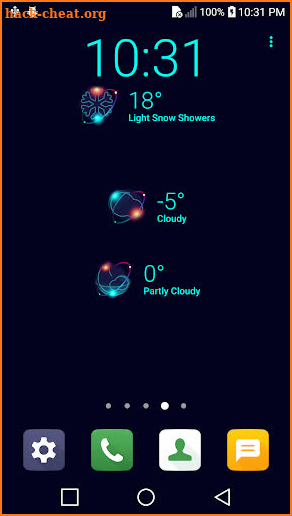 Planet Weather Icons Set Theme for Chronus screenshot