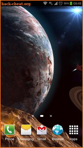 Planetscape 3D Live Wallpaper screenshot