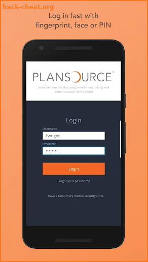 PlanSource Mobile screenshot