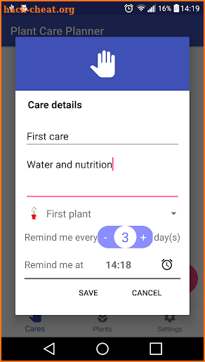 Plant Care Planner screenshot