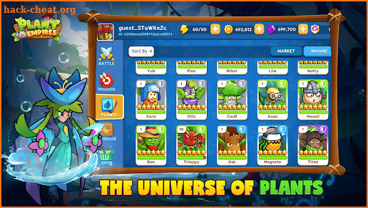 Plant Empires:  Arena game screenshot