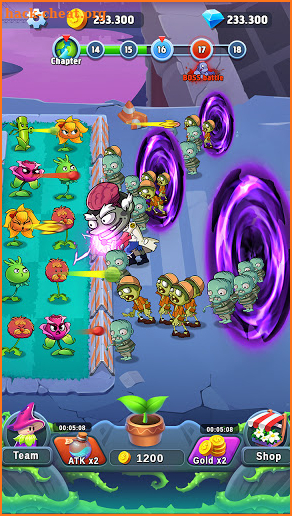 Plant Empires - Zombie War, Merge Defense Monster screenshot
