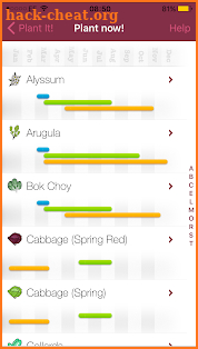 Planting Calendar screenshot