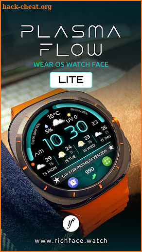 Plasma Flow Lite Watch Face screenshot