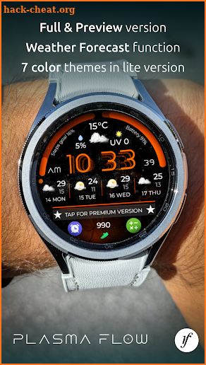 Plasma Flow Lite Watch Face screenshot