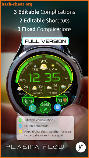 Plasma Flow Lite Watch Face screenshot