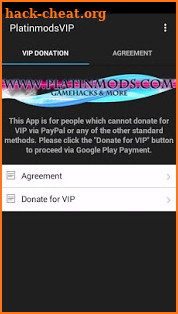 Platinmods VIP Donation App screenshot