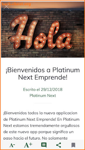 Platinum Next Emprende screenshot